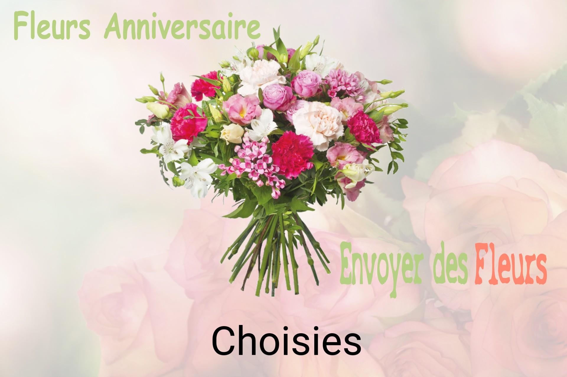 Bouquet de fleurs d’anniversaire livré à Choisies